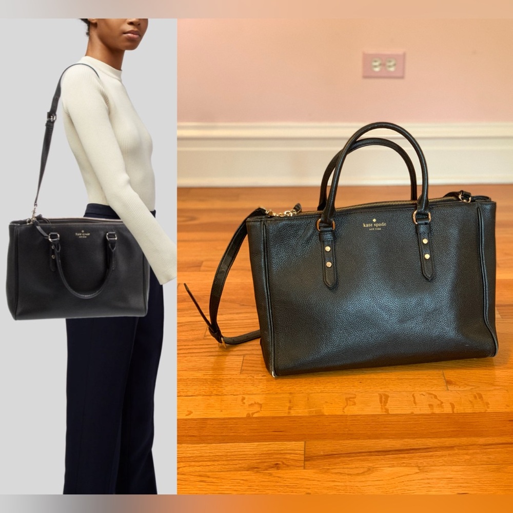 KATE SPADE Mulberry Street Leighann Satchel Black